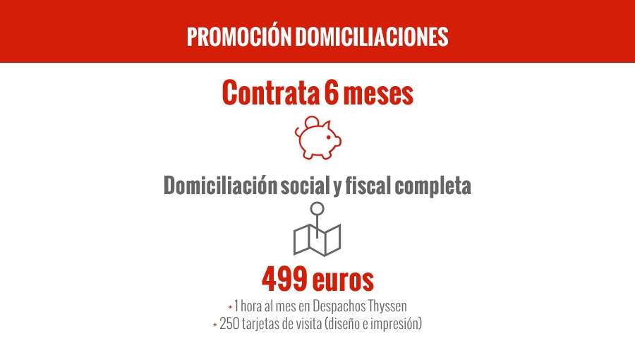 Promoción Domiciliación Social y Fiscal Completa