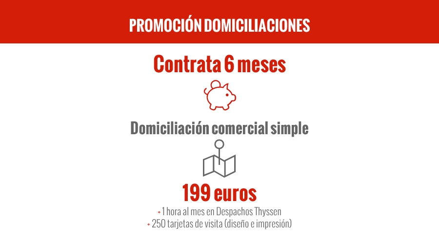Promoción Domiciliación Comercial Simple