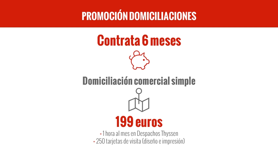Promoción Domiciliación Comercial Simple