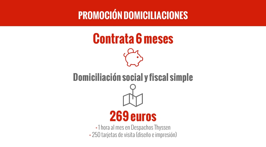 Promoción Domiciliación Social y Fiscal Simple